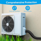 Ac Line Insulation, 78.7x11.8 inch 600D Oxford Air Conditioner Line Insulation, 3 Layer HVAC Copper Pipe Insulation Cover, AC Pipe Insulation Wrap for Outside