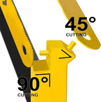 12in. High-Tension Hacksaw Frame with 24 TPI Bi-metal HSS Blade, Hand Saw Suitable for Metal, wood, PVC, Carpentry
