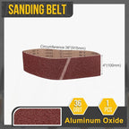 4 x 36 Inch Sanding Belt, 1 Pcs 36 Grit Knife Sharpener Belts Work Sharpening for Belt Sander Knife Carving Tool Metal Working