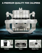 SCITOO Front Left & Right Brake Calipers With Bracket 19B2870 19B2871 Compatible For INFINITI EX35/EX37/G25/G35/G37/M35/M35h/M37/M45/M56/Q40/Q70/Q70L/QX50/QX70,For Nissan 370Z/Murano