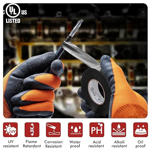 Avery Dennison Electrical Tape ¾ in x 99 ft, Professional Grade PVC Electric Tape, UL/CSA Listed Insulating Vinyl Tape for Electrical, Repairs, Automotive and Equipment, Pro-43, Black, 1 Roll