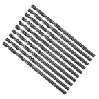 Drill Bit, 2mm Cutting Diameter, 4241 HSS Nitriding Black 118° Cutting Angle Versatile Jobber Bits - (Applications: for Drilling Plastic Wood Soft Metal), 10-Pieces