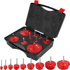 9Pcs PVC Pipe Reamer Kit With 1/2inch, 3/4inch, 1inch, 1-1/4inch,1-1/2inch, 2inch,2-1/2inch, 3inch, 4inch Head Aluminum, PVC Fitting Saver, PVC Socket Saver For SCH40 PVC, ABS PVC Pipe, CPVC