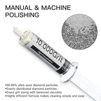 Diamond Polishing Compound Lapping Compound 10,000 Grit 1.6-1.8 Microns with 30% Concentration of Diamond Powders Diamond Stropping Paste for Glass Marble Metal Resin Rock Jewelry Watch etc.