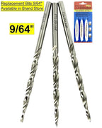 FTG USA #6 (9/64") Tungsten Carbide Tipped Countersink Drill Bit with Tapered Drill Bit, 1/4 Inch Quick Change Hex Shank and Allen Wrench