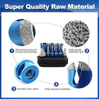 Diamond Core Drill Bit Set - BRSCHNITT 10pcs Tile Hole Saw Kit Diamond for Porcelain Tile Ceramic Marble Granite Drilling,Finger Chamfer Bit