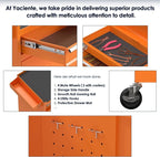 5-Drawer High Capacity Rolling Tool Chest, Tool Box with Drawers and Wheels, Toolbox on Wheels with Cabinet(Orange)