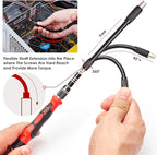 SHARDEN Precision Screwdriver Set, 122 in 1 Electronics Magnetic Repair Tool Kit with Case for Repair Computer, iPhone, PC, Cellphone, Laptop, Nintendo, PS4, Game Console, Watch, Glasses etc (Red)