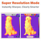 Handheld Thermal Camera, 320x240 Super Resolution, Mini Thermal Imager with -4°F~1022°F, 25 Hz, 120x90 IR Resolution Infrared Imager with PC Analysis for Home Inspection HVAC Maintenance
