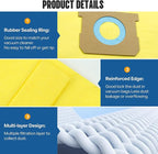 16-Pack 5-8 Gallon Bags replace for Shopvac, Type E 90661 9066133, Type H 90671 9067133.Disposable Wet Dry Vacuum Collection Bags, Yellow