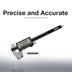 NEIKO 01401A 6-Inch Electronic Digital Caliper, Stainless Steel, Extra Large LCD Screen, Measurement Conversions for Inches, Millimeters, and Fractions
