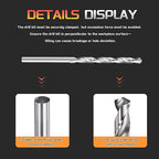 Drill Bit, 9/64" Cutting Diameter, 4241 HSS 118° Cutting Angle Uncoated Bright Versatile Jobber Bits - (Applications: for Drilling Plastic Wood Soft Metal), 12-Pieces