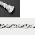 Outdoor Rope for Marine, Hunting, Boating, Fishing, Rafting, Camping, Hiking, Anchor, Mooring, Floating, Dock Lines, Kayak, Canoe, Rescuing, Knotting Practice 5/16 in x 15 ft White