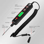 KAIWEETS 0.8V-100V DC Smart Automotive Test Light, Buzzer Circuit Tester with Sharp Probe, Bidirectional Voltage Tester with Flashlight, Electric Test Pen for Car Battery Polarity Continuity Fuses