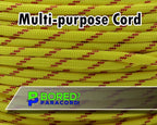 BORED? PARACORD! 550 lb Paracord - Ideal for Crafting, Camping, DIY Projects, Active & Military Outdoors - Strong Survival Rope - Tactical Parachute Cord Type III - Fast Pitch 50 Feet