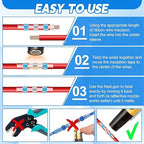 460PCS Heat Shrink Solder Seal Wire Connectors Kit, Waterproof Solder Butt Connectors Heat Shrink Terminals Wire Splice Connectors Kit for Marine Electrical Automotive (5 Colors/5 Sizes/AWG 26-10)