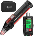 KAIWEETS Circuit Breaker Finder with LCD Display, GFCI Outlet Tester, Electrical Circuit Tracer Tool with NCV Test & Flashlight, Includes Carrying Case - KT301