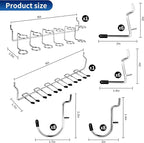 Pegboard Hook 100 Pcs, Heavy Duty Peg Board Hooks fit 1/8"＆1/4" Pegboards, Pegboard Accessories with Peg Locks for Organizing Various Tools,Peg Board Tool Utility Hooks