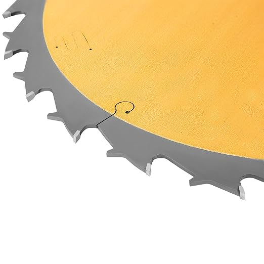 10 Inch Thin Kerf Ripping Table Saw Blade TCT 24 Teeth FTG 5/8-Inch Arbor for Wood Cutting