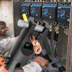 HZLZRZ Hydraulic Crimping Tool 12 Tons, Range 8AWG-4/0AWG(250MCM), Hydraulic Cable Lug Crimper with Standard US 9 Pairs of Dies for Wire Battery Cable Terminal Crimping Tool