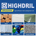 HIGHDRIL Carbide Wood Blade 3" 75mm x Arbor 3/8" 10mm - 4pcs Angle Grinder Cutting Disc for Cutting Wood with Nails Rubber Tubing Plastic Laminate Cement Residue Gypsum Fiberglass