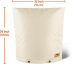Backflow Preventer Insulation Cover - Water Pipe Insulation Sprinkler Cover for Outside - Insulated Backflow Cover Pouch for Irrigation Back Flow Valve in Winter or Sun Exposure (36" W x 36" H, Sand)