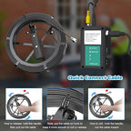 Sanyipace Sewer Camera 100FT/30M, 1080P FHD, Zoom in, Remote Control, Sapphire Lens, Battery Level Display, 12 Adjustable White LEDs, 7'' LCD Screen, Plumbing Pipe Drain Camera, 16GB TF Card
