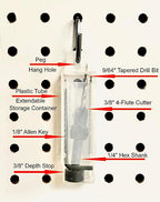 FTG USA Countersink Drill Bit for Wood with Tapered Drill Bit #6 (9/64")