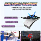 Outdoor Faucet Cover for Winter - Pro 7.1"W x 9.8"H - 4 PACK Outdoor Water Faucet Cover Socks for Winter Freeze Protection Pipe Insulation Reusable Waterproof Insulated Spigot backflow Cover - Black