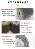 KISEKI 4.7" x 4" Stainless Steel Wire Brush (0.2 mm Wire) Drum, Surface Conditioning Tool, Compatible with Angle Grinder, Die Grinder
