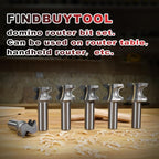 FINDBUYTOOL Router Bits Tool set for Festool Dominos, 6Pcs