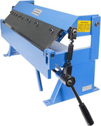 Erie Tools 24" Pan and Box Brake with Adjustable Removable Fingers 20-Gauge Steel / 16-Gauge Aluminum Capacity 0–135° Bend Range Bench Top Sheet Metal Brake for Forming Bending & Fabrication