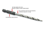 FTG USA Adjustable Wood Countersink Drill Bit #4 (7/64") with Tapered Drill Bit for Woodworking