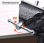 Bench Vise Heavy Duty 2.5 inch Table Clamp On Vise, Bench-Table Vice Clamp with 2-inch Jaw Width and 2 1/2 inch Jaw Opening, Woodworking Workbench Vise with Bolts & Nuts