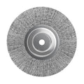 5Pcs 3 Inch Stainless Steel Wire Crimped Wheel Brush with 1/4" Bore for Angle Grinder Derusting Cleaning and Surface Polishing