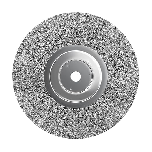 5Pcs 3 Inch Stainless Steel Wire Crimped Wheel Brush with 1/4" Bore for Angle Grinder Derusting Cleaning and Surface Polishing