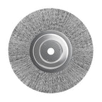 5Pcs 5 Inch Stainless Steel Wire Crimped Wheel Brush with 5/8" Bore for Angle Grinder Derusting Cleaning and Surface Polishing