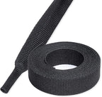 Heat Shrink Braided Sleeving, 2:1 Ratio Shrinkable Fabric Tubing Sleeve Abrasion Protection Cable Wire Sheath (1/2"-25ft)
