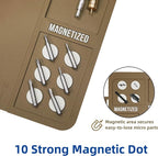 Gun Cleaning Mat, Premium Magnetic Pad With Organizer Parts Tray, Anti-Slip Rubberized Pistol Mat, Protective Workbench Mat for Gun Cleaning (16.5"x 10.43")
