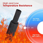 2 in 1 Heat Shrink Braided Sleeving Fabric Tubing-Perfectly fit Irregular Shape Hose/Cable/Wire (3/8"(10mm), 32FT)