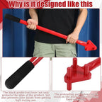 Tondiamo Rebar Bender Manual Hand Operated to 5/8" Bar Reverse Head, Bending Machine Manual Rebar Bender Metal Bending Tools for Flat Steel and Steel Rod, Red