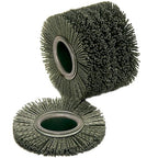 CS Unitec | PTX Bristle Wheel | Elastic Nylon Brush Metal Grinder Tool Attachment| 4" Diameter x 1" Wide