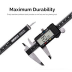NEIKO 01409A 12” Electronic Digital Caliper | Extra Large Display | 0-12 Inches | Inch/Fractions/Millimeter Conversion | Polished Stainless Steel