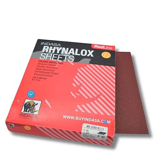 Buy Indasa Red Line Rhynodry Heavy Duty Sanding Sheets, 5 Series | Grit 60
