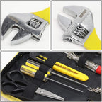 DNA Motoring TOOLS-00031 Home Repair Tool Set - 18 Pieces Tool Kit w/Nylon Carrying Case , Yellow