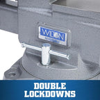 Wilton Reversible Bench Vise, 8" Jaw Width, 9-1/4" & 14-1/2" Jaw Opening, 4-3/4" Throat (Model 4800R)