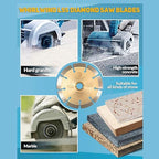 LSS 6 Inch Dry or Wet Cutting General Purpose Power Saw Segmented Diamond Blades for Concrete Stone Brick Masonry (Factory Direct Sale) (6")