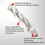 S&F STEAD & FAST Annular Cutter High Speed Steel 1/2" x 2" with Pilot Pin