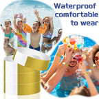 2000 Pcs Paper Wristbands for Events Waterproof Neon Gold Wrist Bands Adhesive Concert Identification Wristbands Hand Bands for Events(Gold)