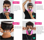 Respirator Mask - Half Face Gas Mask - Reusable Respirator Mask with 2097 Filters - for Paint, Epoxy Resin, Fumes, Woodworking, Organic Vapor Gas Perfect for House DIY Project(3 sets)